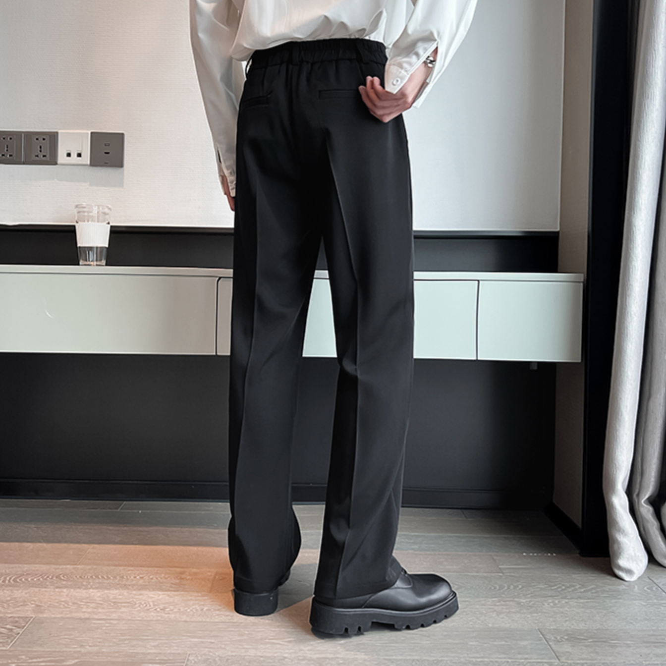 ハイウエストセンタープレスパンツ gm1832