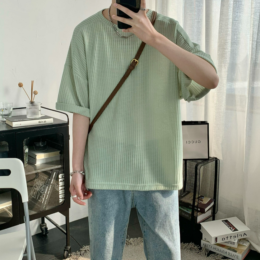 summer waffle tshirt gm1860