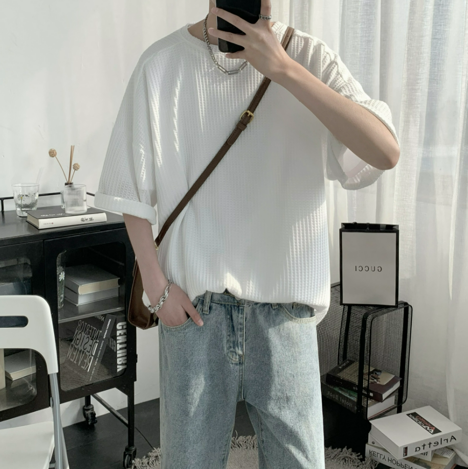 summer waffle tshirt gm1860