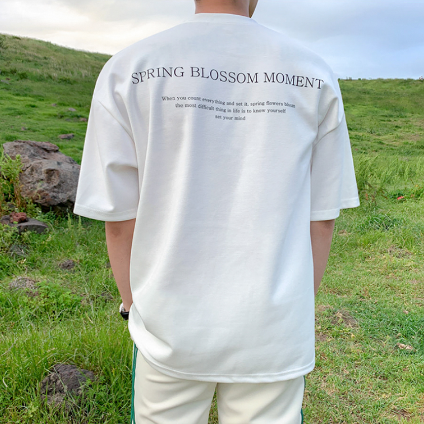 ドロップショルダーロゴTシャツ gm1970