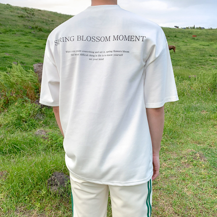 ドロップショルダーロゴTシャツ gm1970