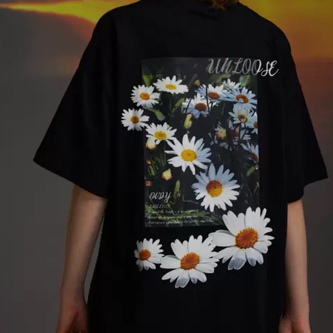 フラワーデザインサマーTシャツ gm2296
