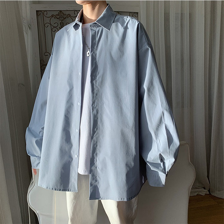 オーバーサイズシンプルロングシャツ gm10575