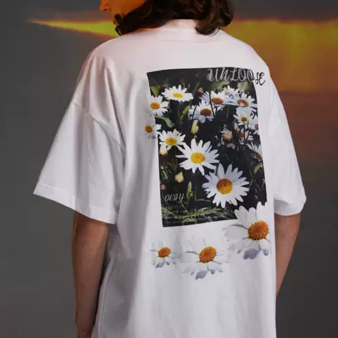 フラワーデザインサマーTシャツ gm2296