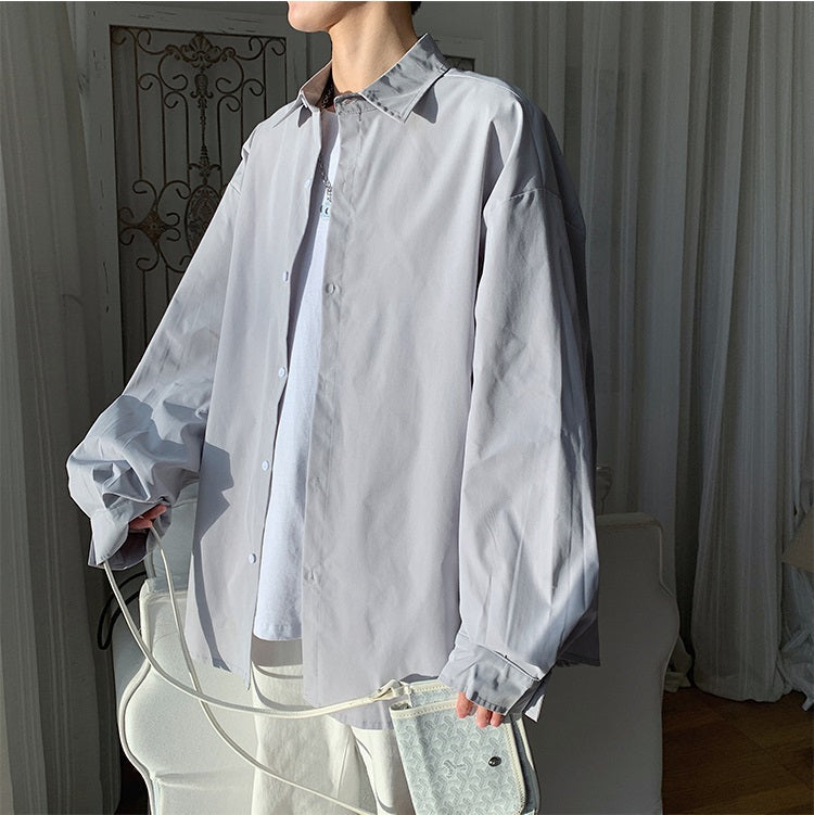 オーバーサイズシンプルロングシャツ gm10575