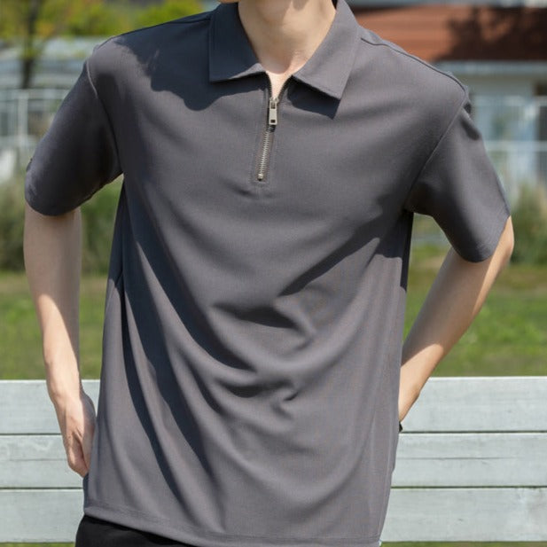 シンプルジップサマーTシャツ gm5231