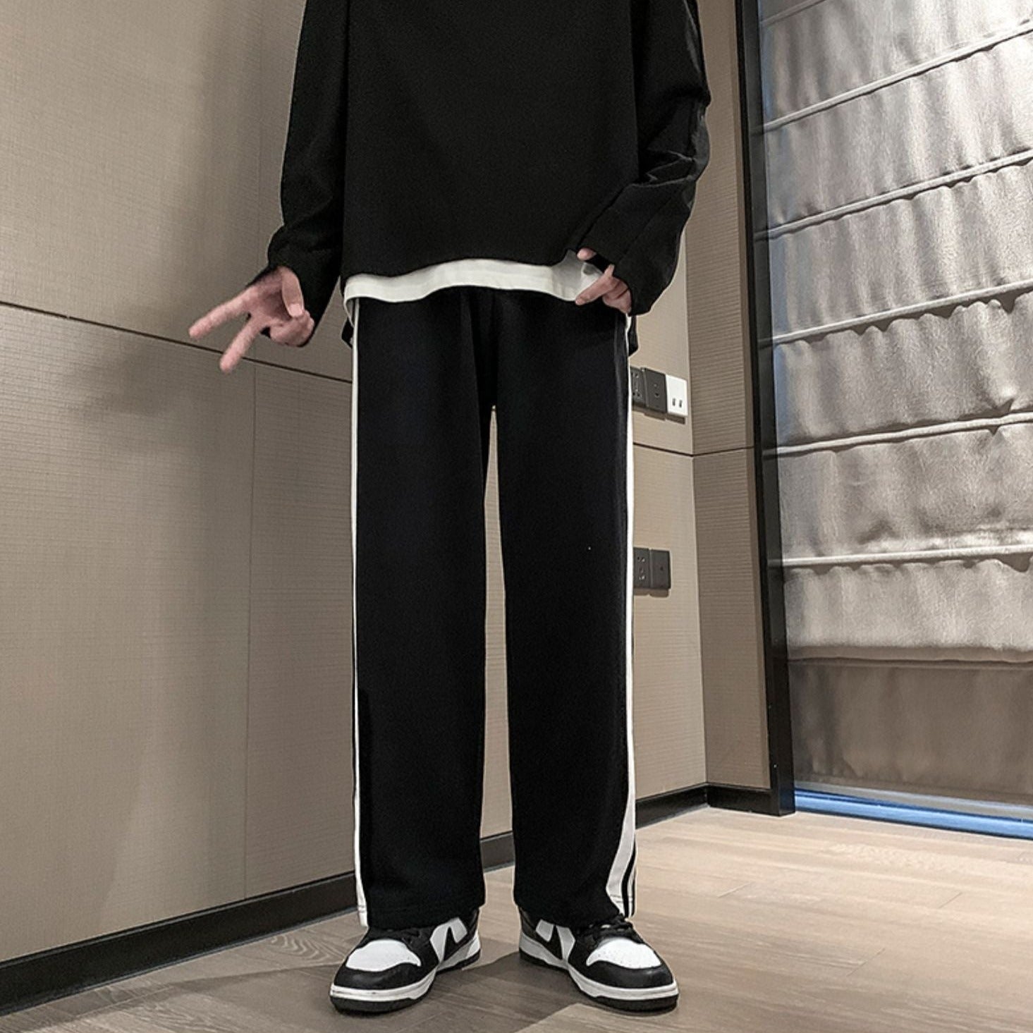 スナップボタンスウェットパンツ gm2561