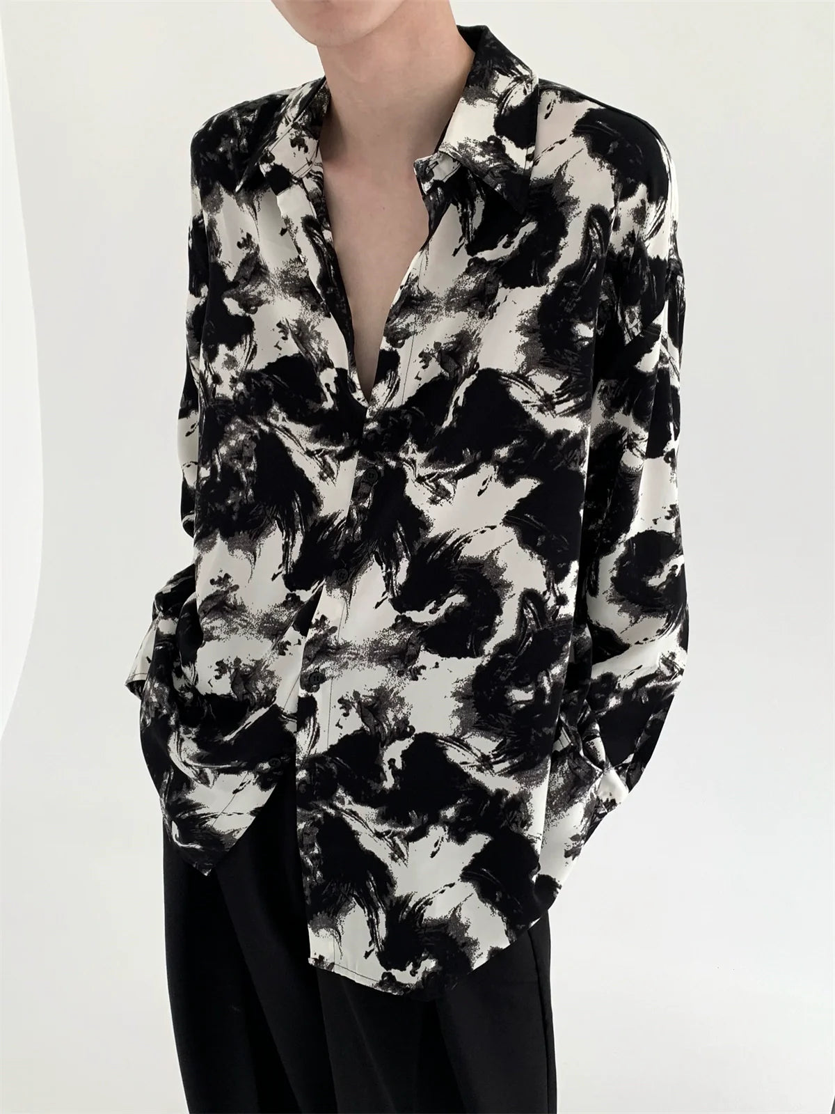 marble black white shirt gtm15141