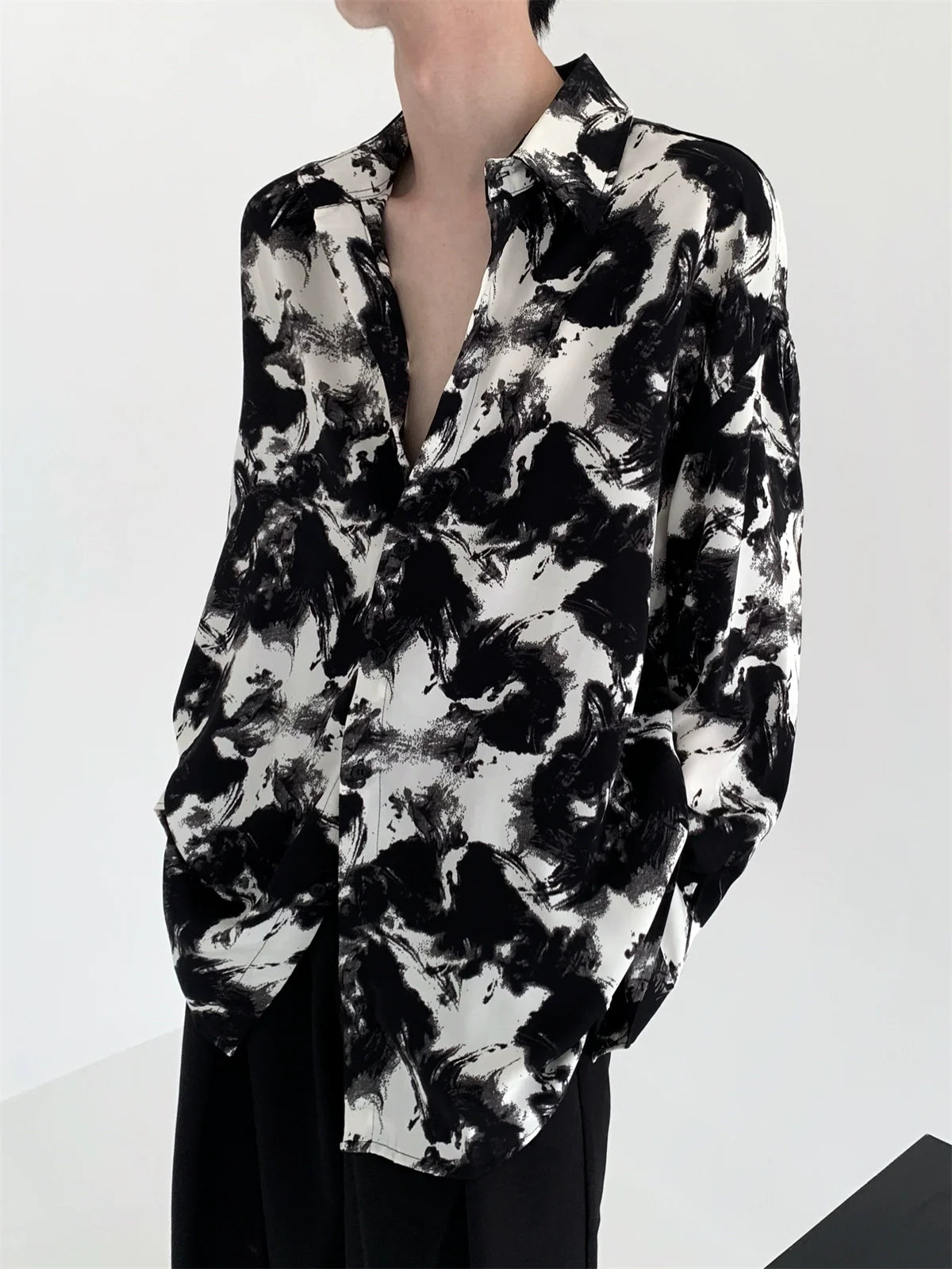 marble black white shirt gtm15141