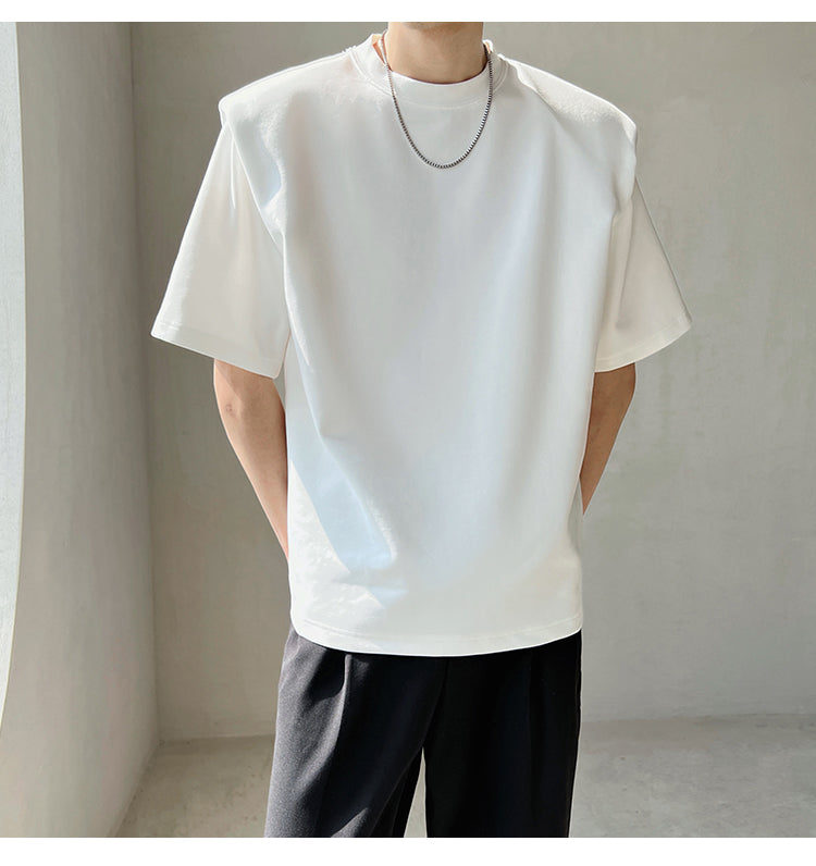シンプルショルダーパッドTシャツ gm2219