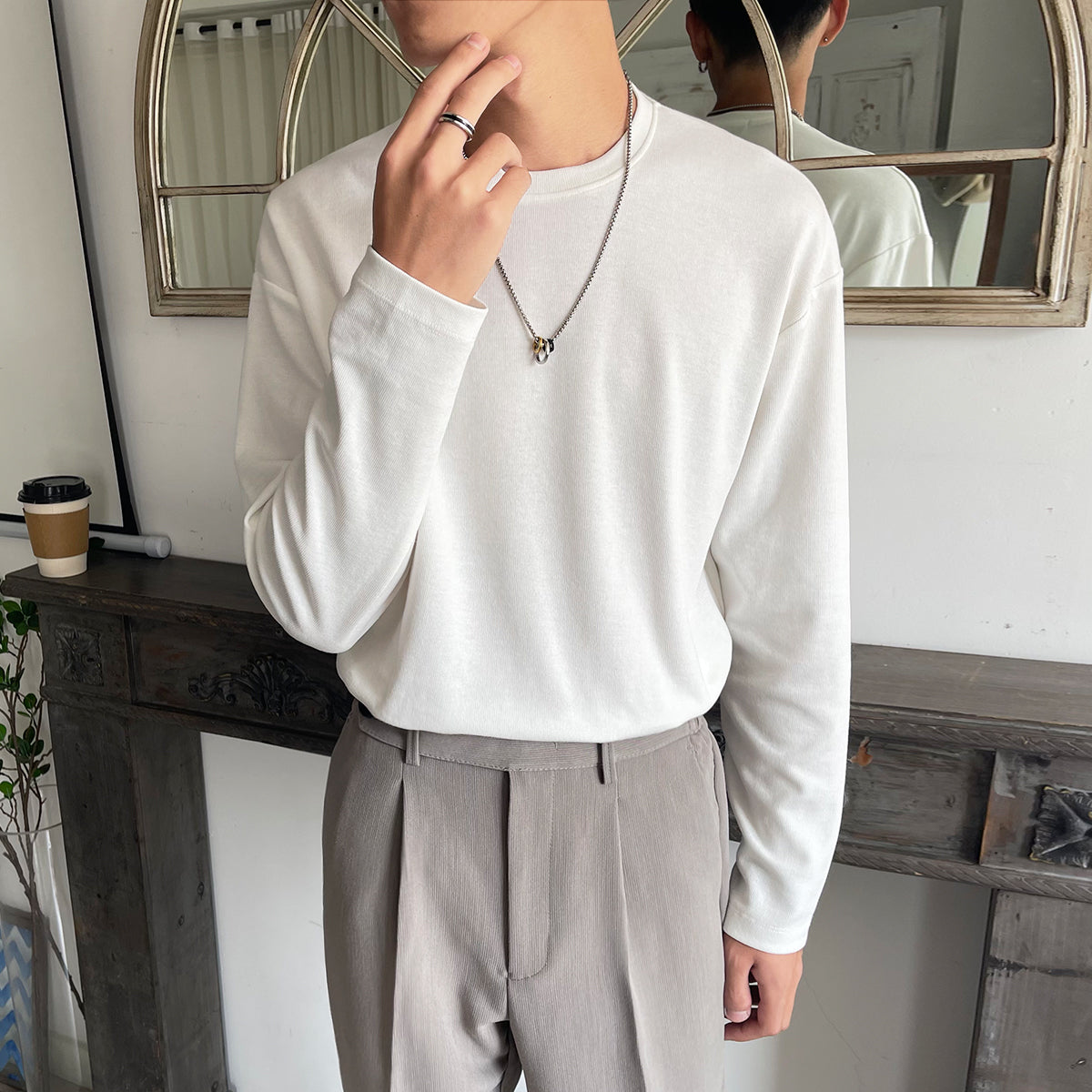 シンプルロングTシャツ gm4100