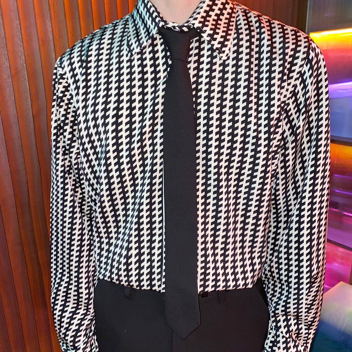 チェックパターンシャツgm4485