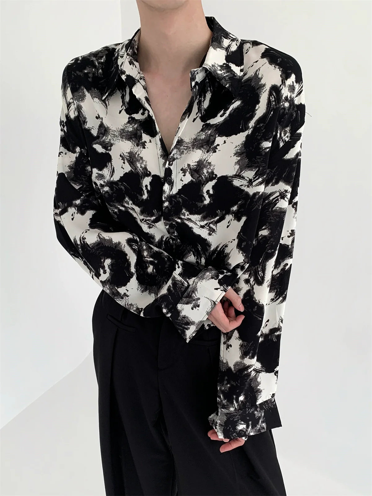 marble black white shirt gtm15141