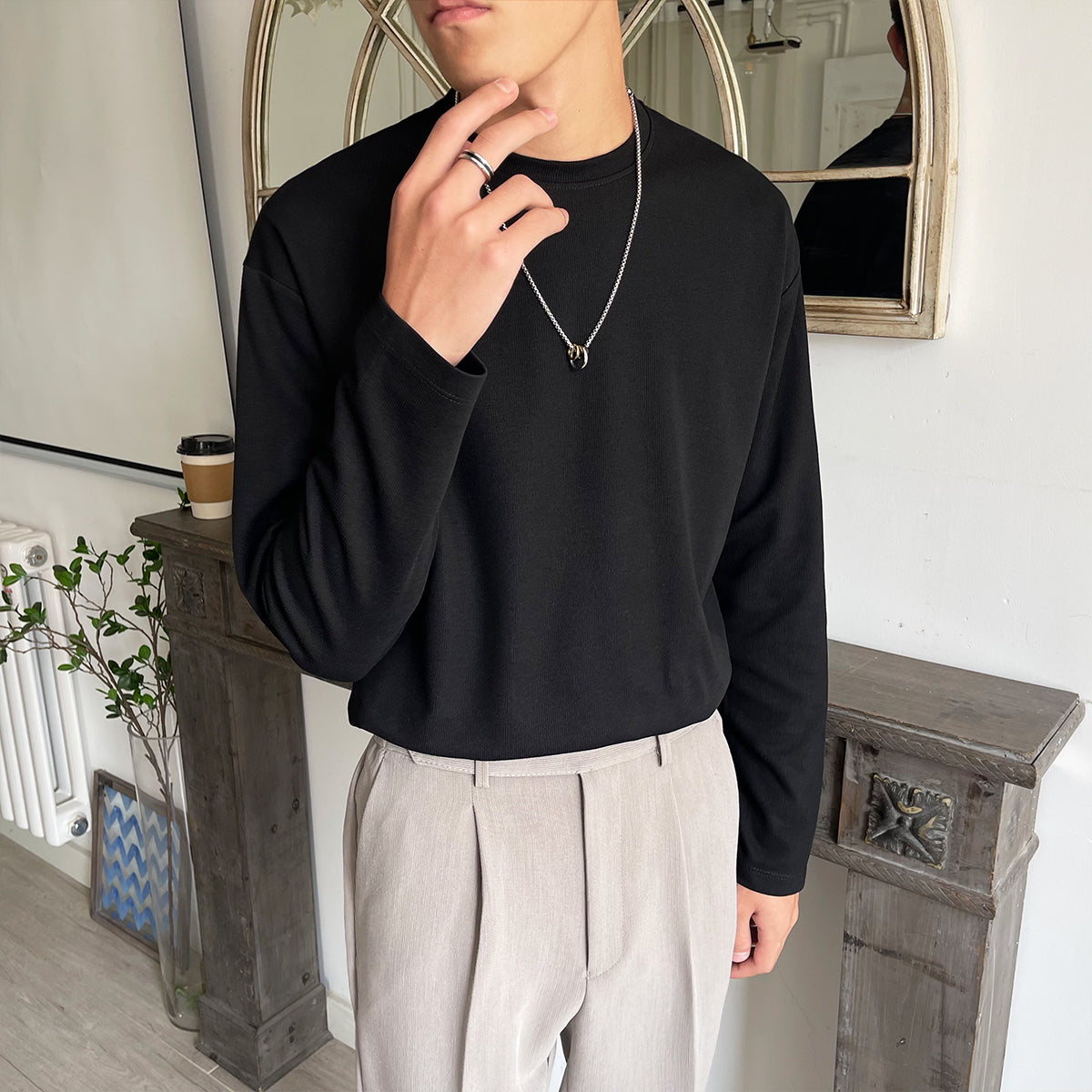 シンプルロングTシャツ gm4100