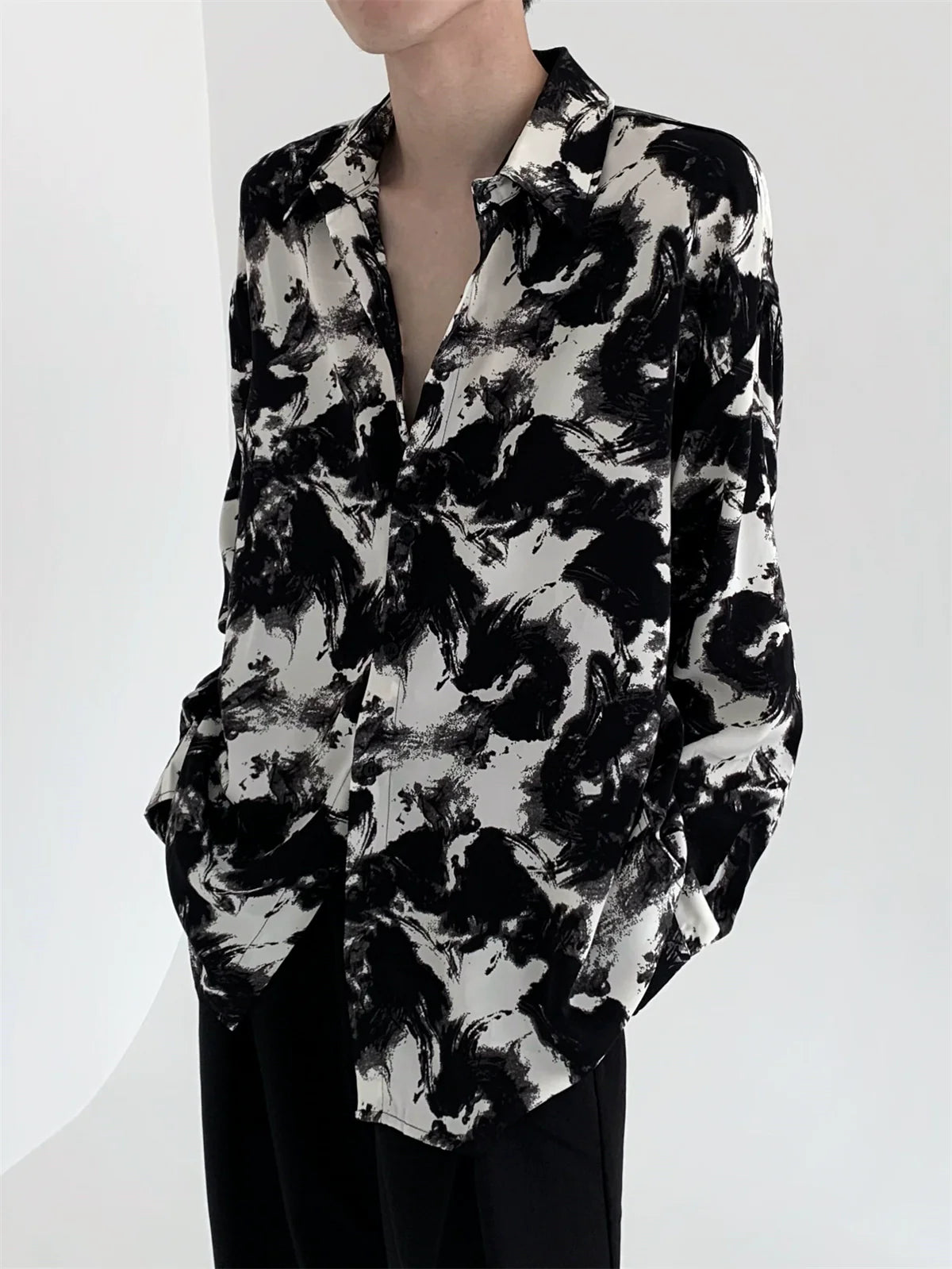 marble black white shirt gtm15141