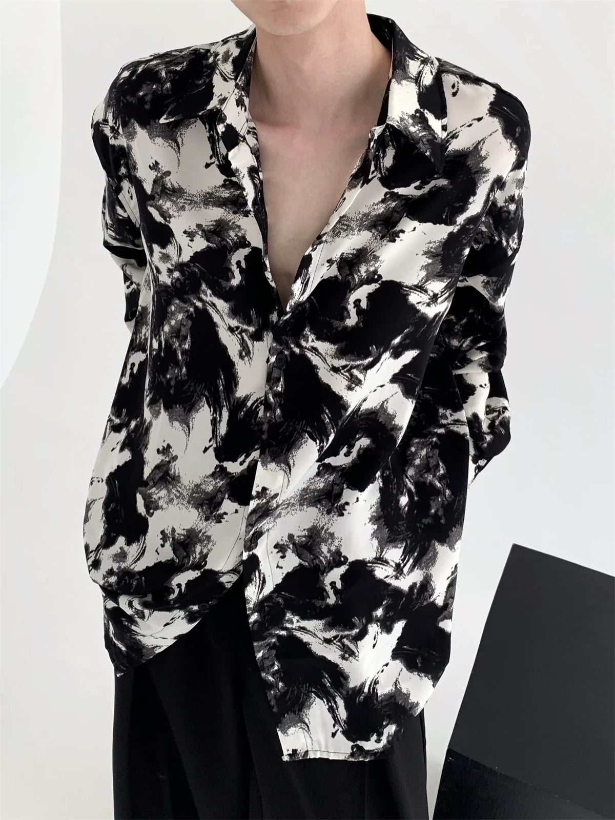 marble black white shirt gtm15141