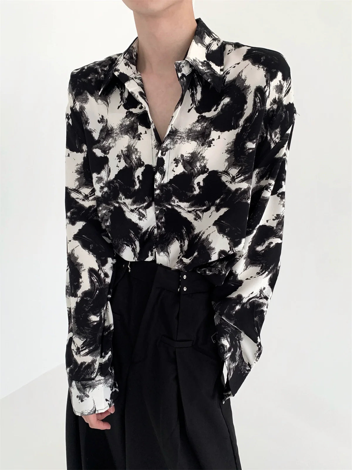 marble black white shirt gtm15141