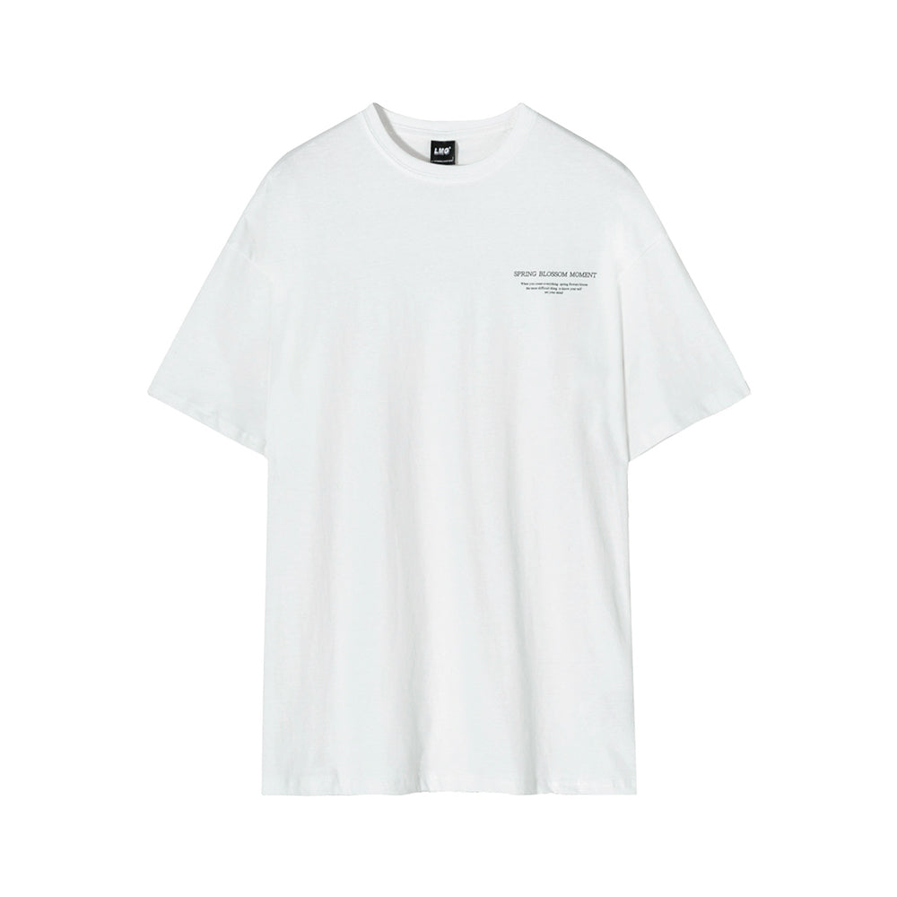 シンプルレターラウンドネックTシャツ gm2680
