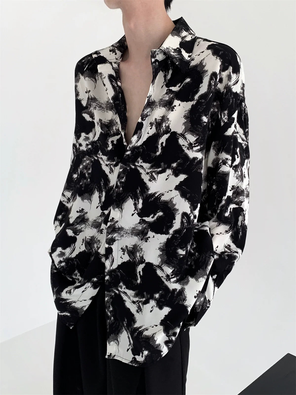 marble black white shirt gtm15141