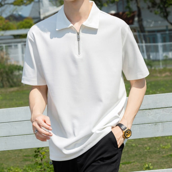 シンプルジップサマーTシャツ gm5231