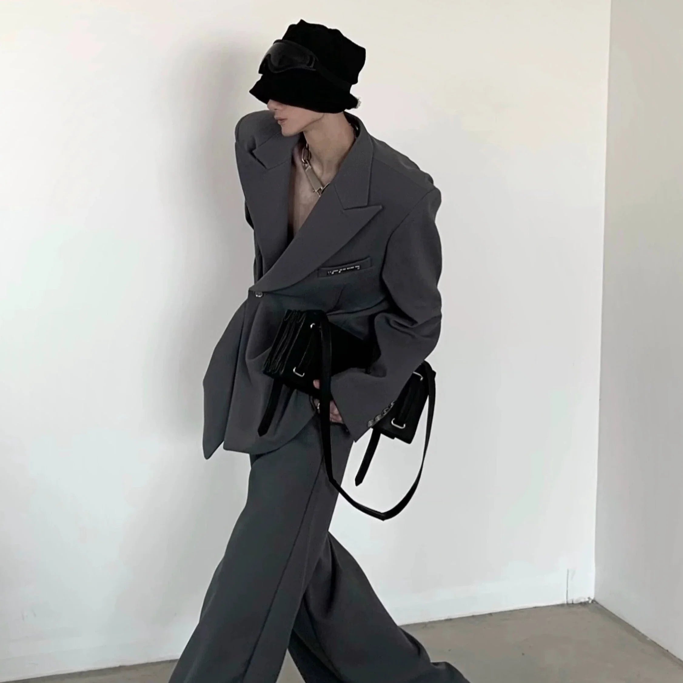 gray ywo botann trend jacket gm15125
