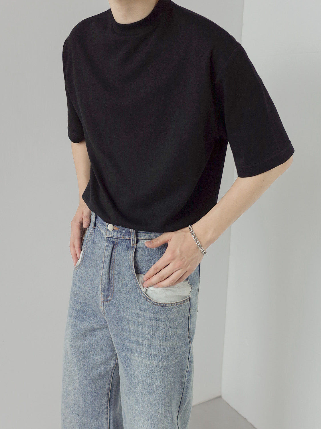 モックネックTシャツ gm2177