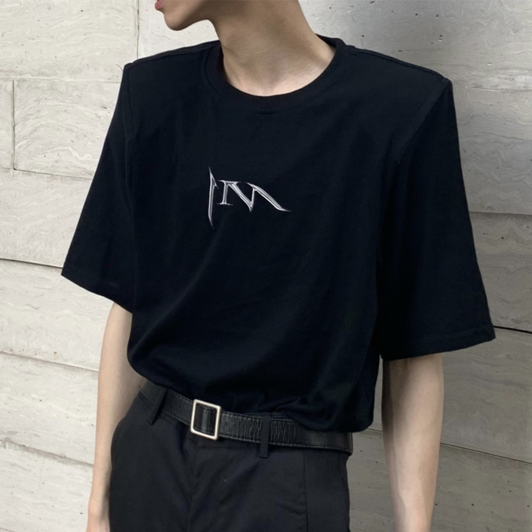 ショルダーパッドロゴTシャツ gm2575