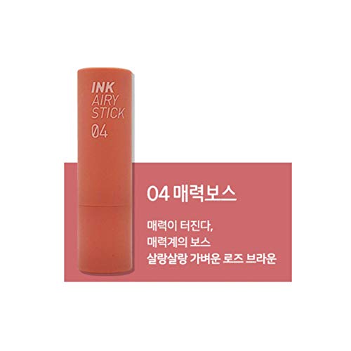 インク ザ エアリー ベルベット スティックリップスティック #4 Bestie Pink