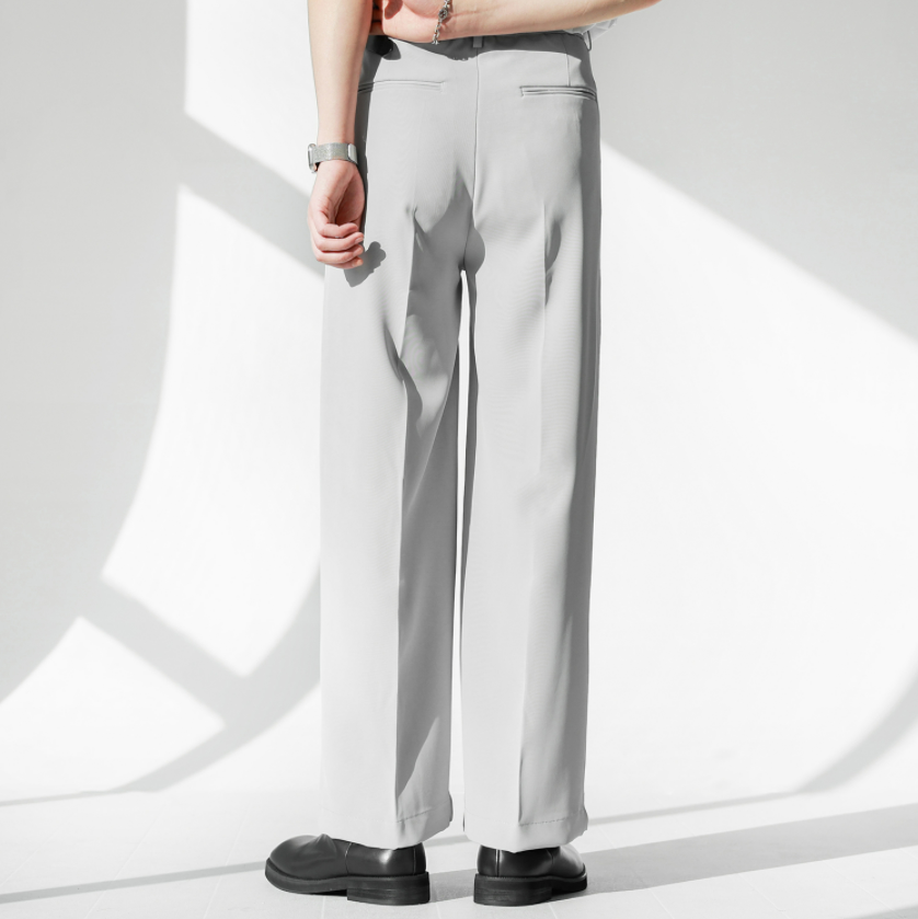 ワイドセンタープレススラックスgm4352