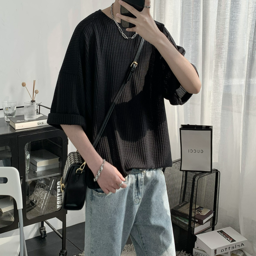 summer waffle tshirt  gm1860