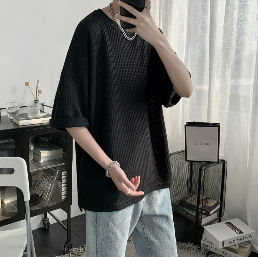summer waffle tshirt  gm1860