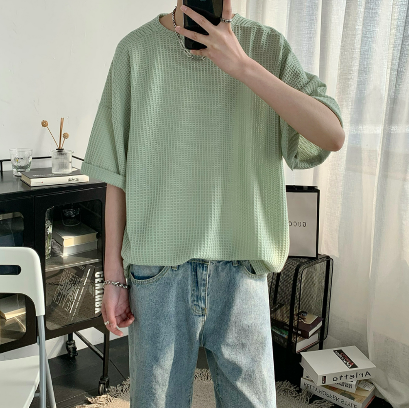 summer waffle tshirt  gm1860