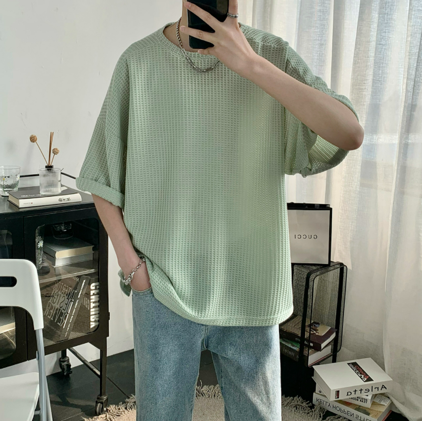 summer waffle tshirt  gm1860