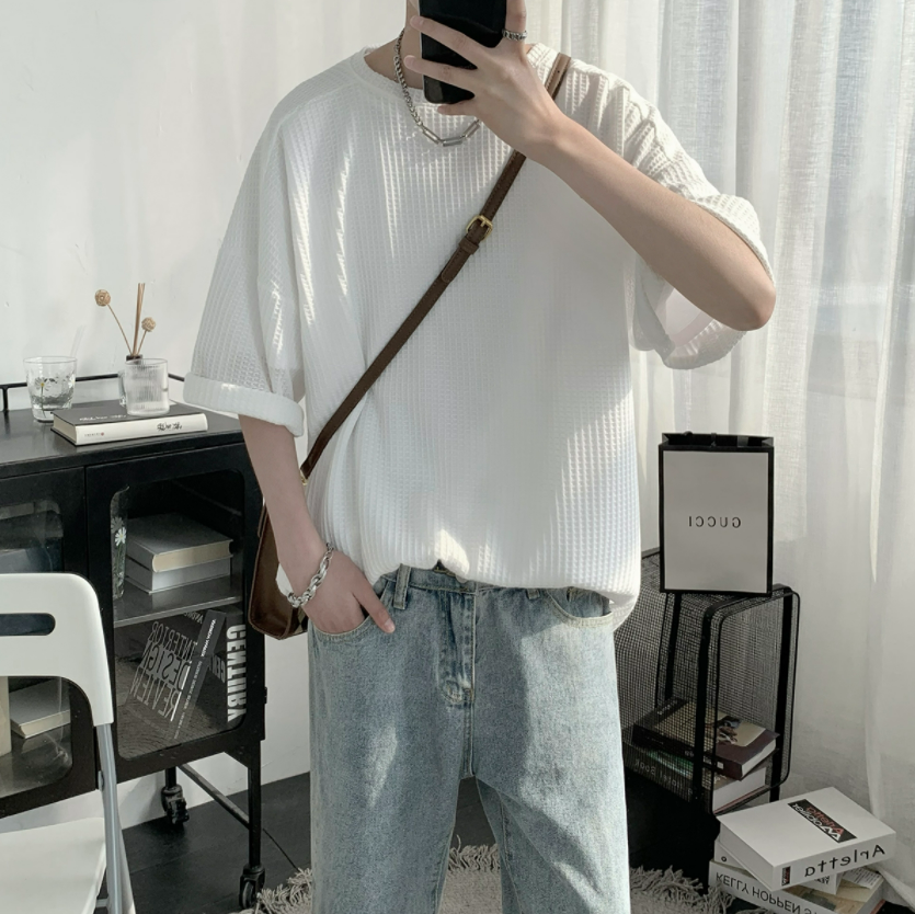 summer waffle tshirt  gm1860