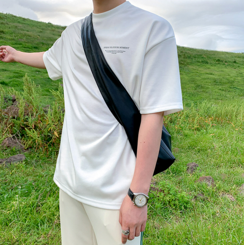 ドロップショルダーロゴTシャツ  gm1970
