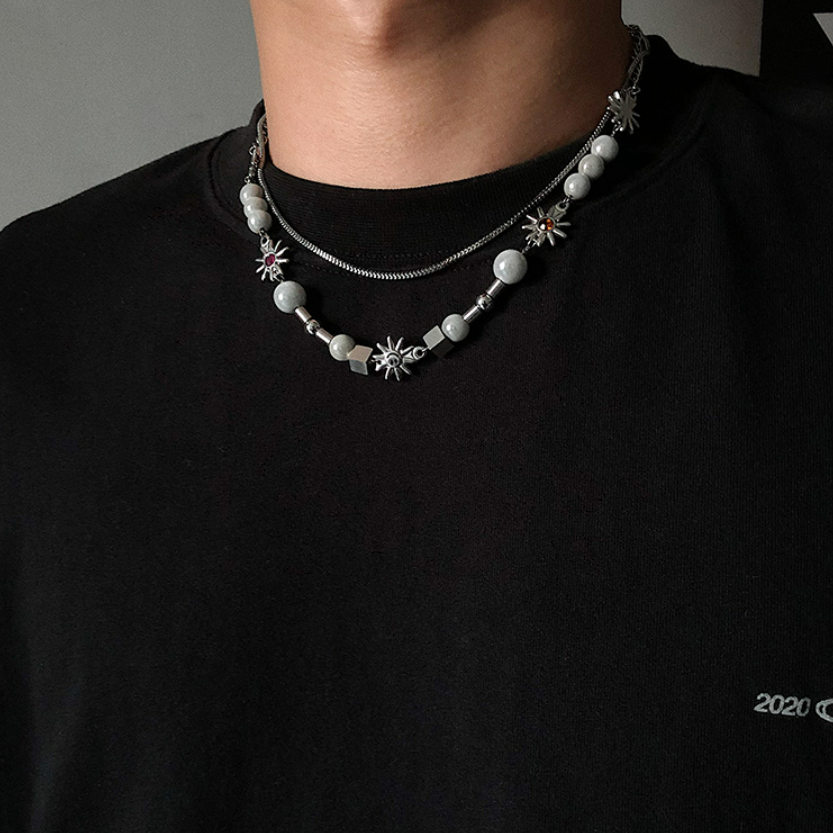 sun smiley neckless  gm2041