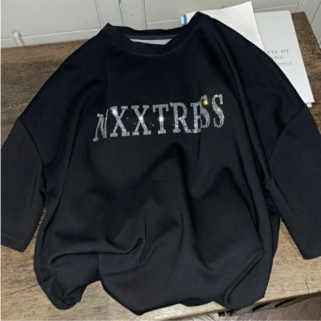 ラインストーンロゴTシャツ gm4293