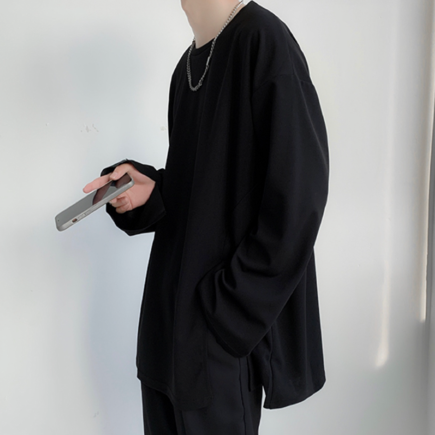 モードスリットアシンメトリーTシャツ gm5173