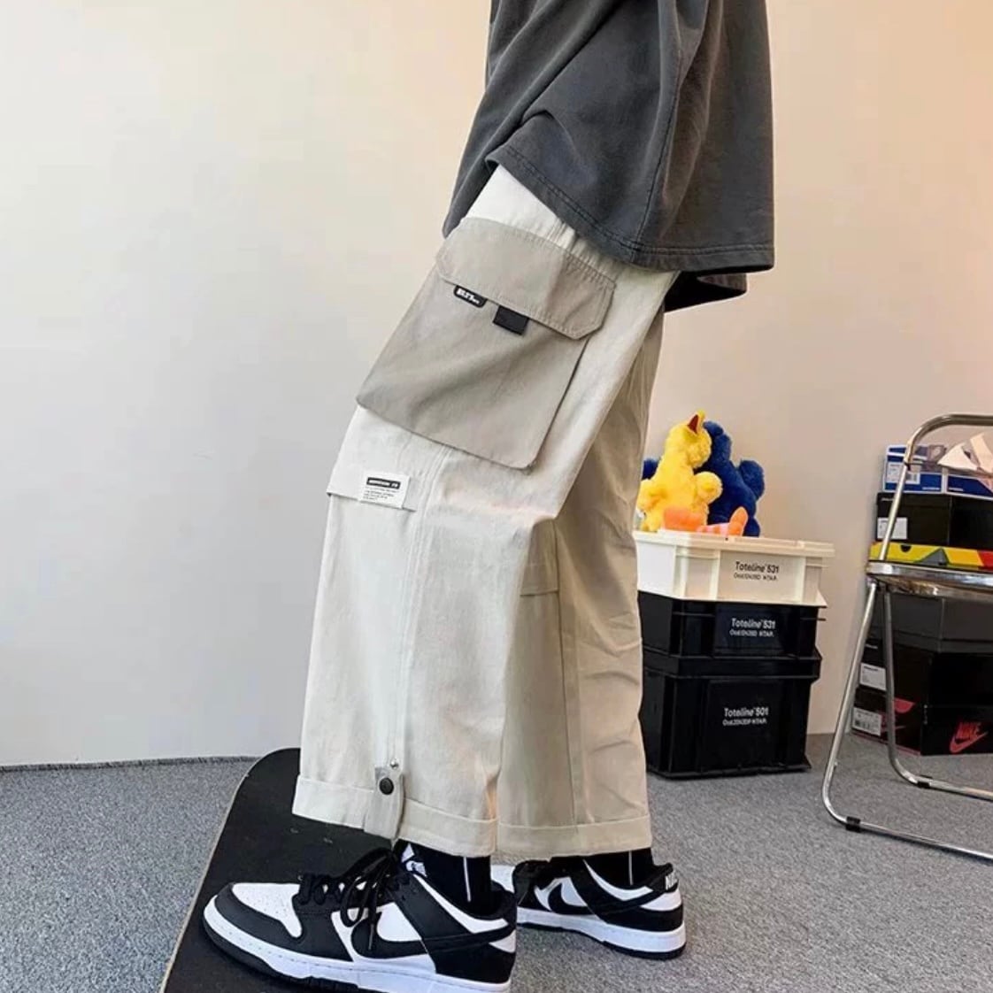 バイカラージョガーパンツ  gm2459