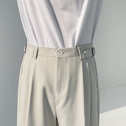 サイドバックルストレートパンツ gm7128