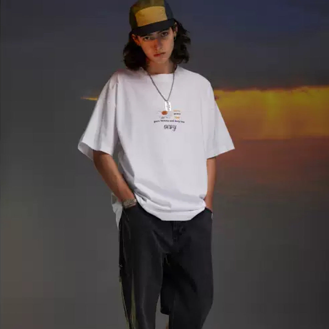 フラワーデザインサマーTシャツ  gm2296