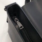 シンプルブラックレザーショルダーバッグ  gm2394