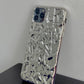 アルミデザインシルバーiPhoneケース  gm2472