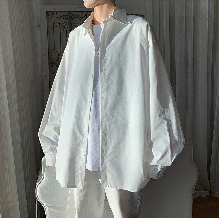 オーバーサイズシンプルロングシャツ　   gm10575