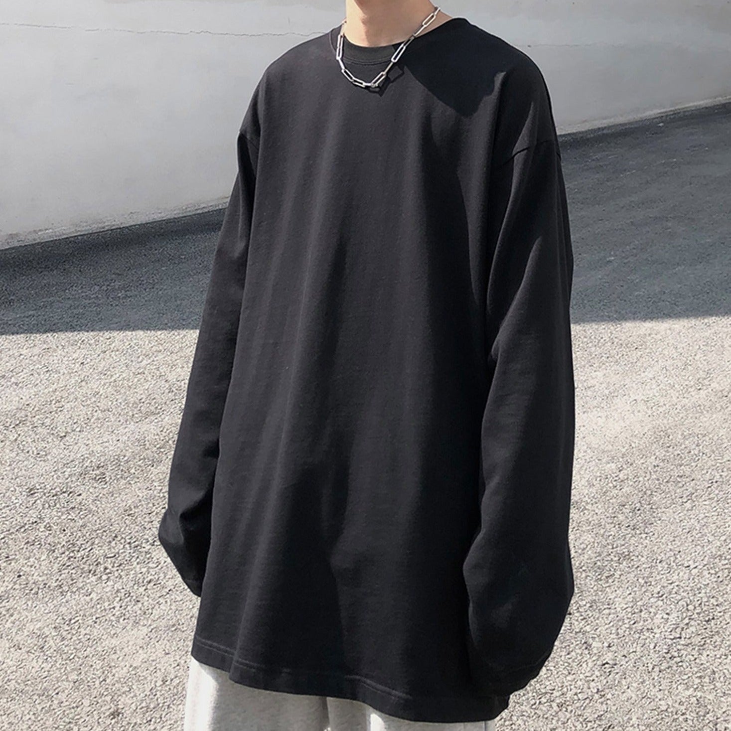 ロングスリーブシンプルTシャツ gm7179
