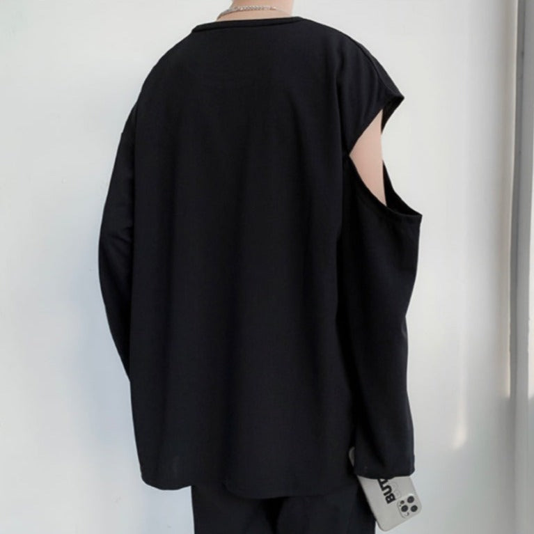 モードスリットアシンメトリーTシャツ gm5173