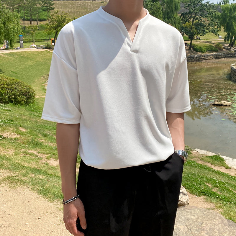 ルーズＶネックシンプルTシャツ gm5230