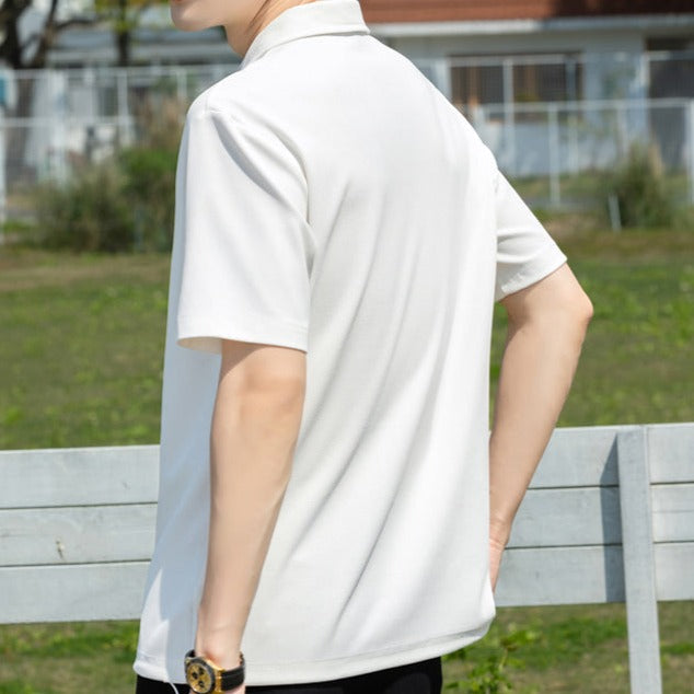 シンプルジップサマーTシャツ gm5231