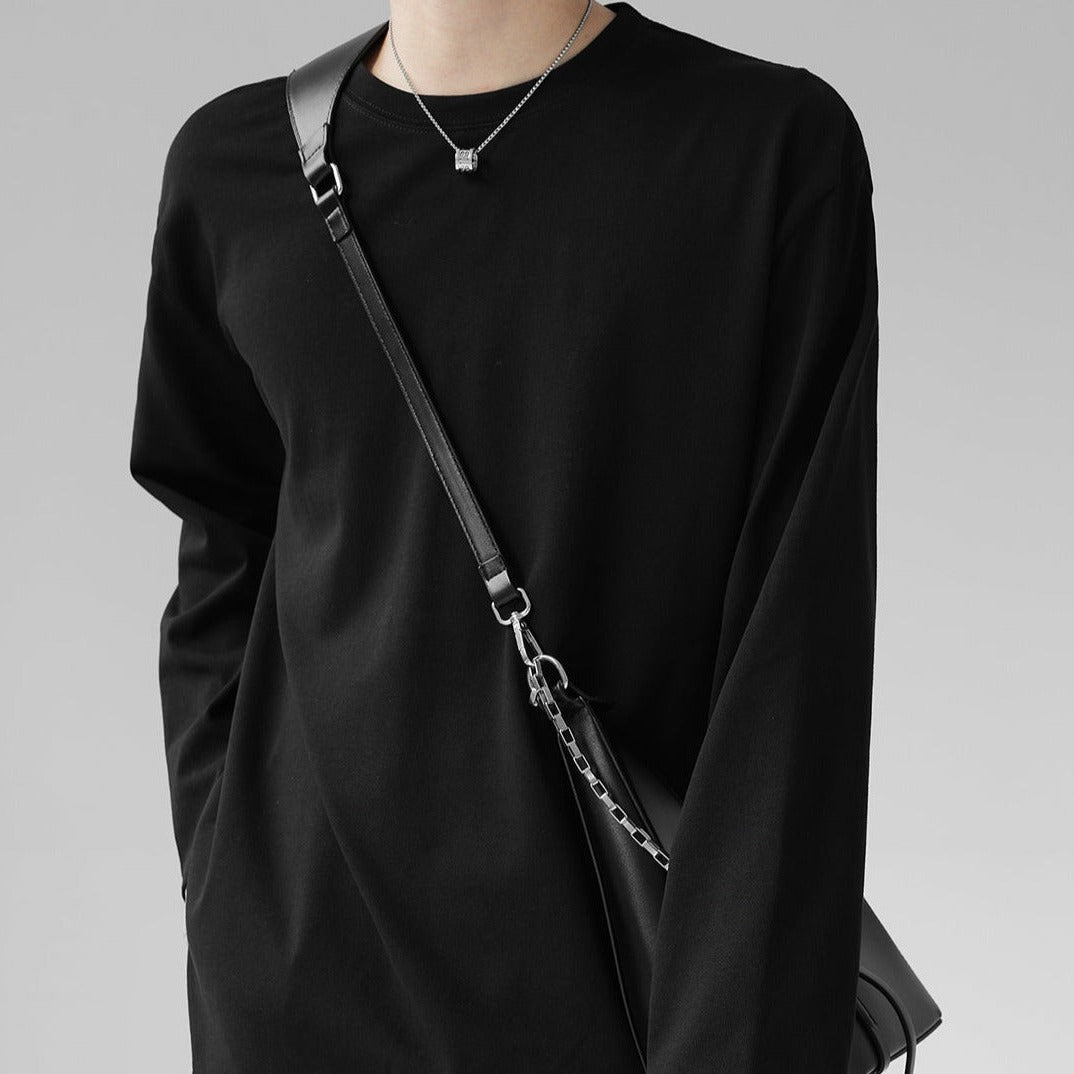 ラウンドネックロングTシャツ gm5113