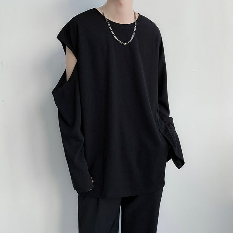 モードスリットアシンメトリーTシャツ gm5173
